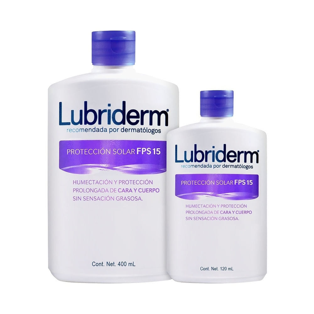 CREMA LUBRIDERM UV-15 FRASCO 400 + 120ML