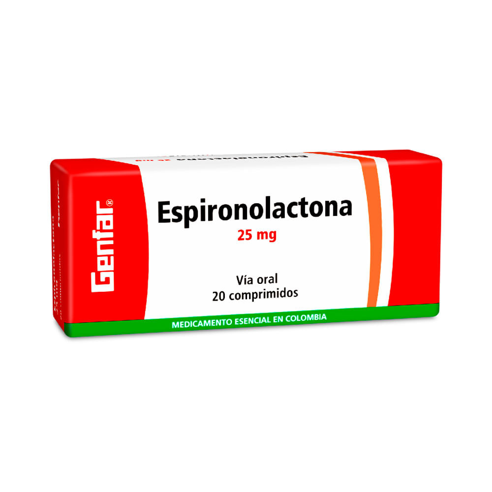 Ki | Espironolactona Genfar Tabletas 25 Mg - Caja X 20 Unds