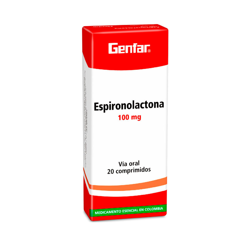 ESPIRONOLACTONA GENFAR TABLETAS 100 MG