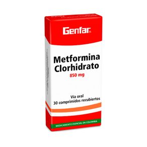 METFORMINA CLORHIDRATO.WINTH TABLETAS 850 MG