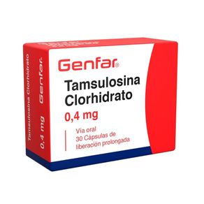 TAMSULOSINA CLORHIDRATO GENFAR CAPSULAS 0.4 MG
