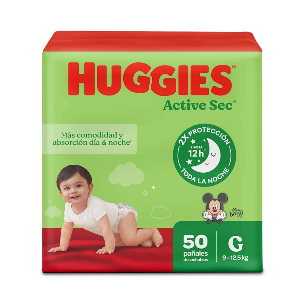 PAÑALES HUGGIES ACTIVE SEC ETAPA 3