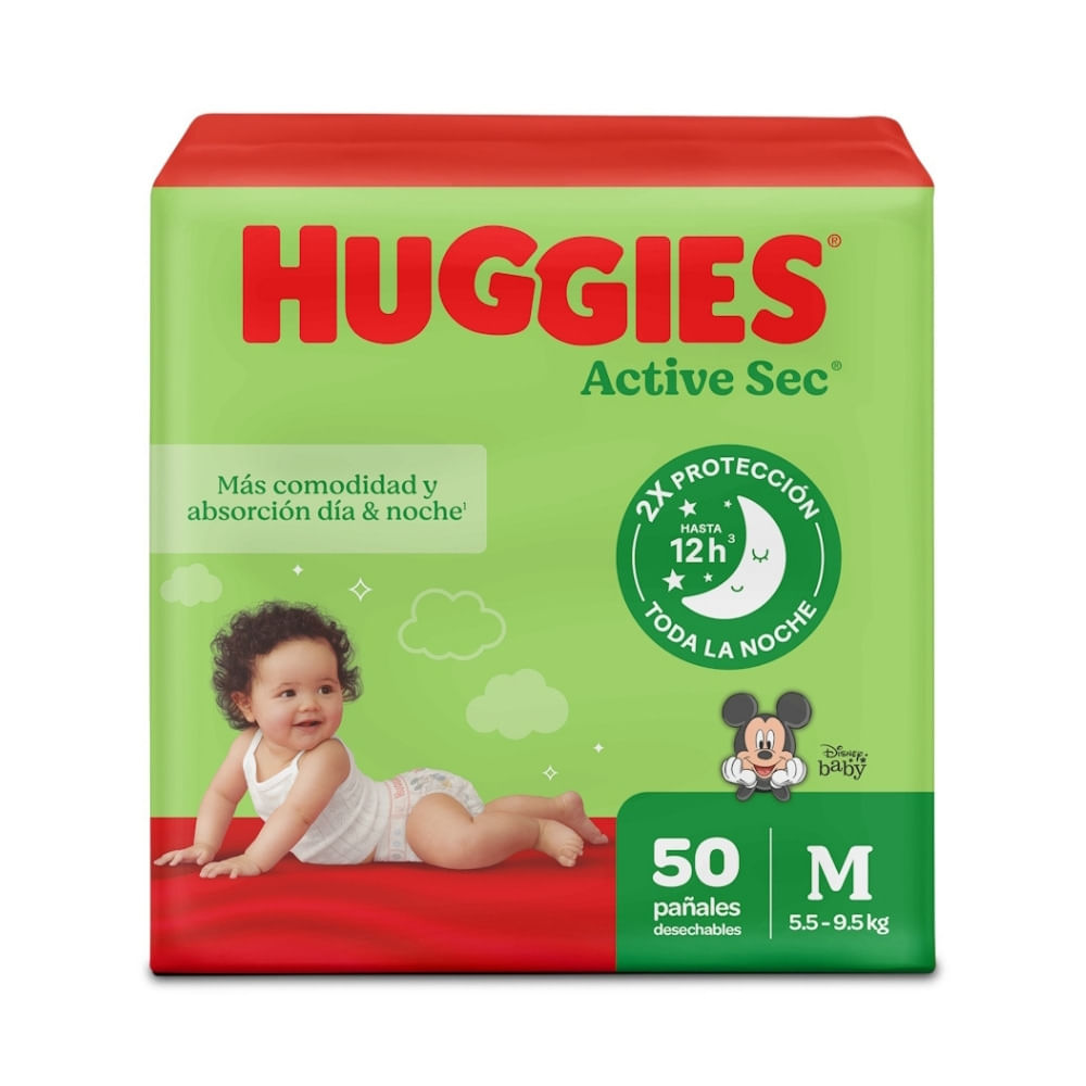 PAÑALES HUGGIES ACTIVE SEC ETAPA 2
