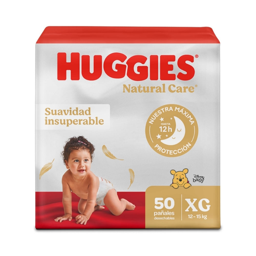 PAÑALES HUGGIES NATURAL CARE ETAPA 4