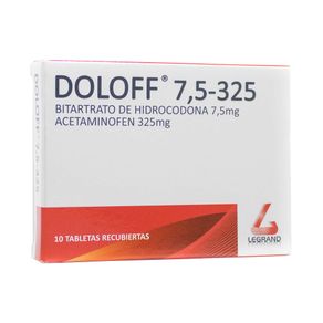 DOLOFF TABLETAS 7.5MG/325MG