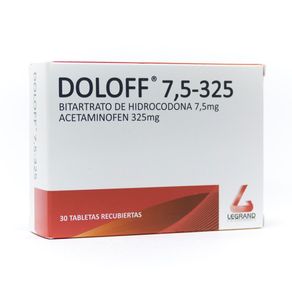 DOLOFF TABLETAS 7.5MG/325MG