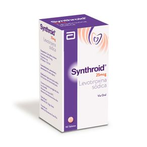 SYNTHROID TABLETAS 25 MCG