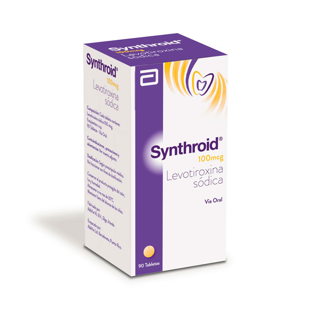 SYNTHROID TABLETAS 100 MCG