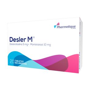 DESLER M TABLETAS RECUBIERTAS 5/10 MG