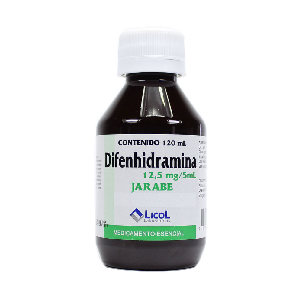 DIFENHIDRAMINA JARABE FRASCO 120 ML