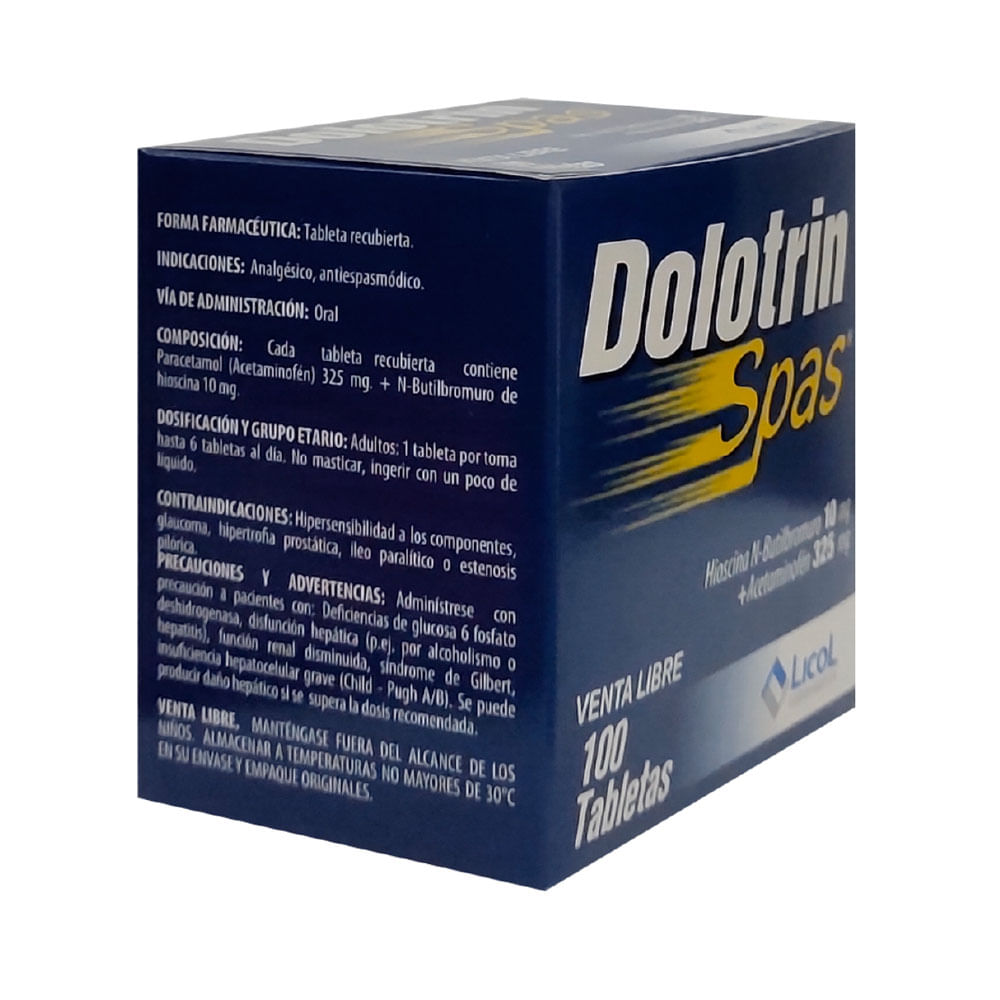 DOLOTRIN SPAS TABLETAS