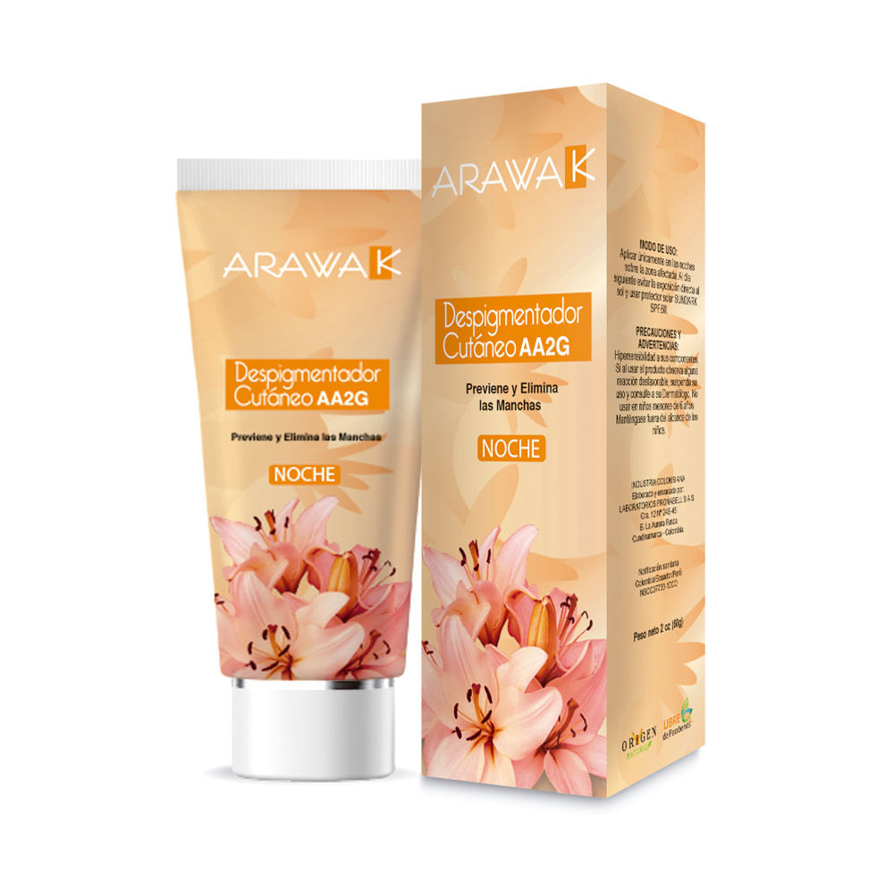 CREMA ARAWAK DESPIGMENTADOR CUTANEO CAJA 50 G