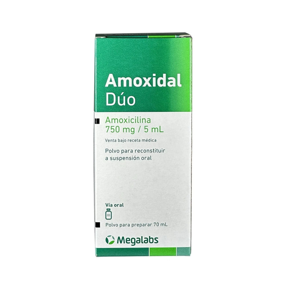 AMOXIDAL DUO SUSPENSION 750 MG CEREZA CAJA 70 ML