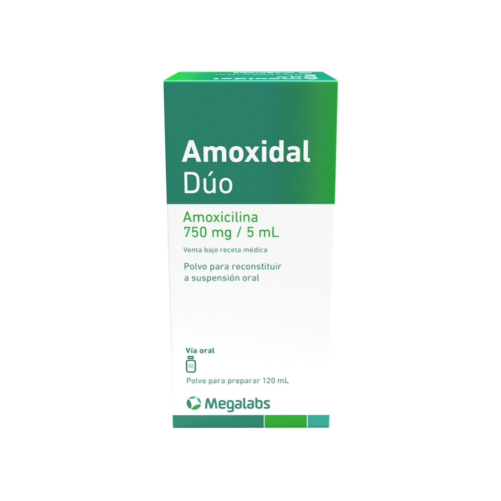 AMOXIDAL DUO SUSPENSION 750 MG CEREZA CAJA 120 ML