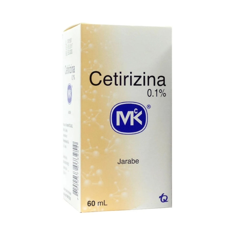 CETIRIZINA MK JARABE 0.1% CAJA 60 ML