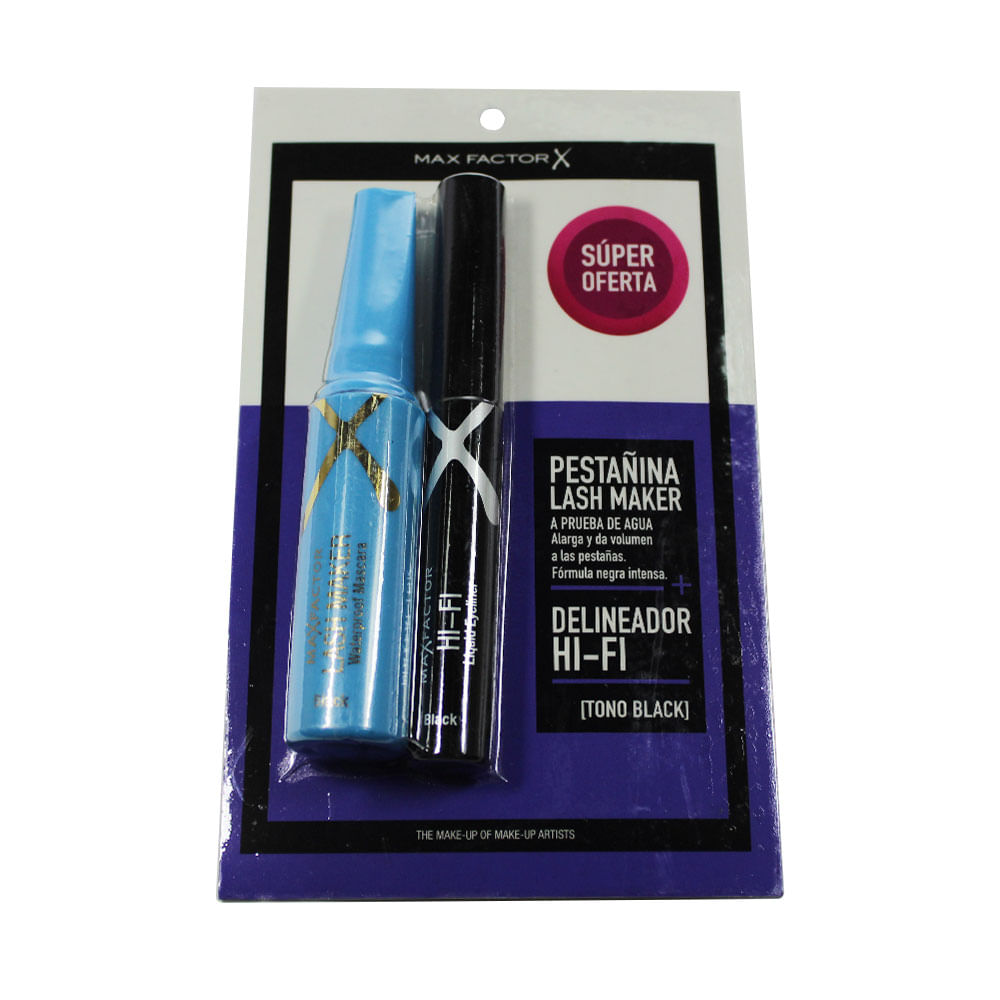 PESTAÑINA MAXFACTOR + DELINEADOR OFERTA KIT 15 ML+ 5ML