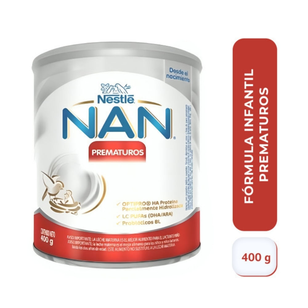 NAN PREMATUROS POLVO LATA 400 G