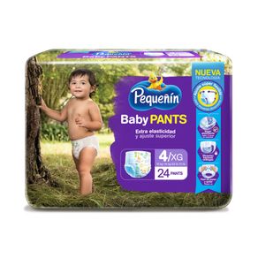 PAÑALES PEQUEÑIN BABY PANTS ETAPA 4 BOLSA X 24 UNDS