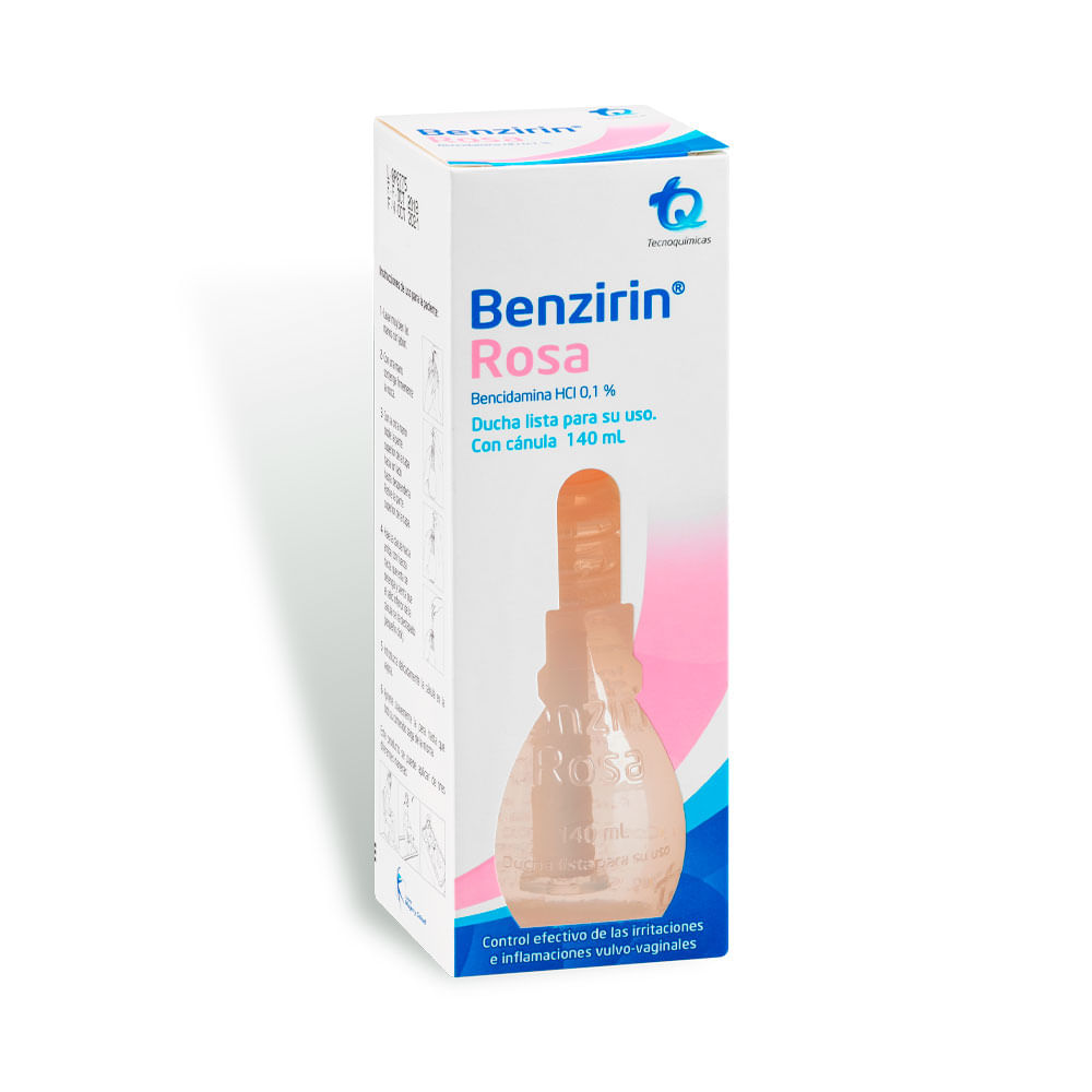 BENZIRIN ROSA CANULA DUCHA VAGINAL CAJA 140 ML