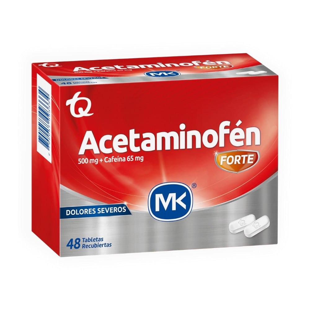 ACETAMINOFEN FORTE+++ TABLETAS 500MG/65MG