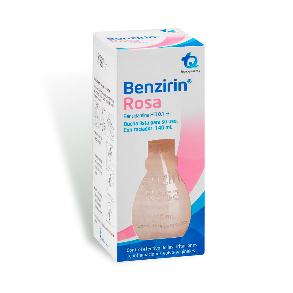 BENZIRIN ROSA ROCIADOR DUCHA VAGINAL CAJA 140 ML