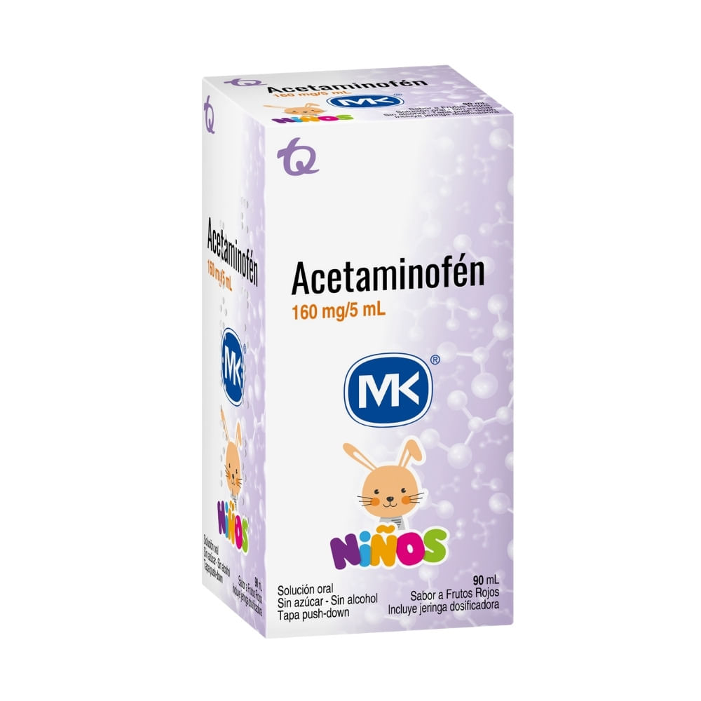 ACETAMINOFEN MK JARABE 160MG/5ML FRASCO 90 ML