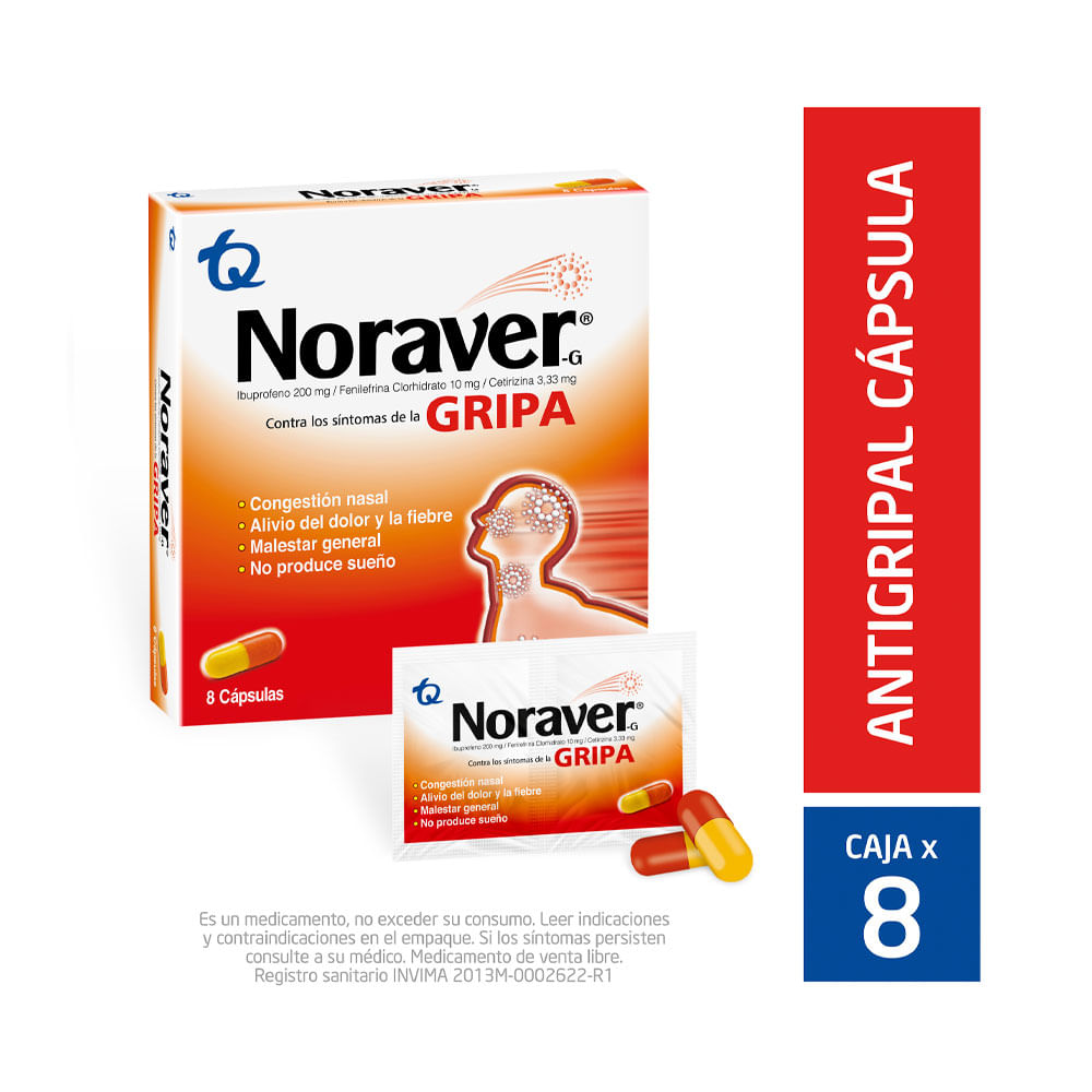 NORAVER GRIPA CAPSULAS