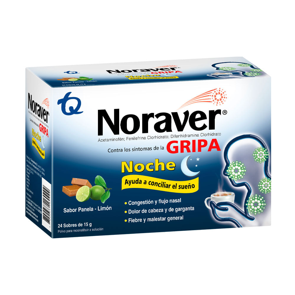 NORAVER NOCHE GRIPA SOBRES PANELA-LIMON