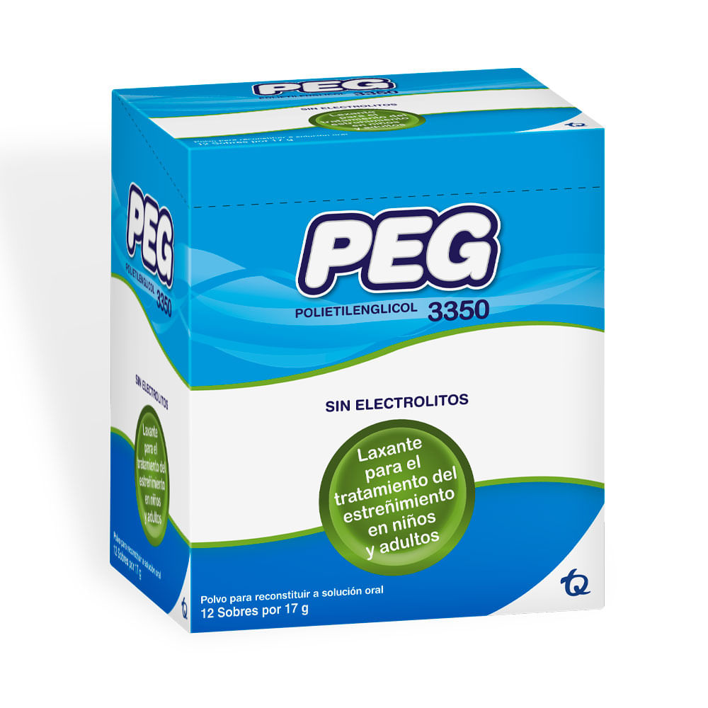 PEG POLIETILENGLICOL SOBRES 3350