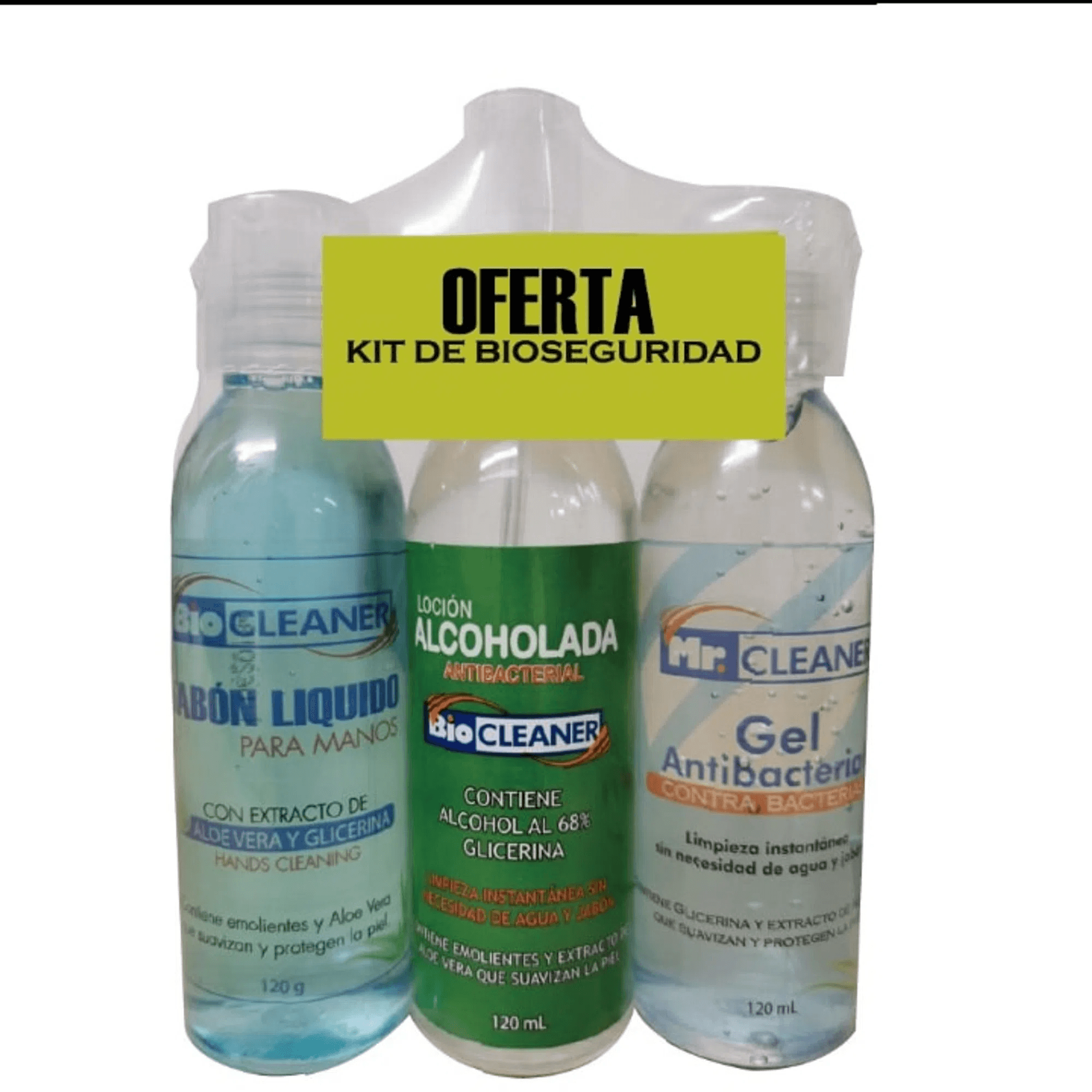 KIT DE BIOSEGURIDAD 3 X 120 ML