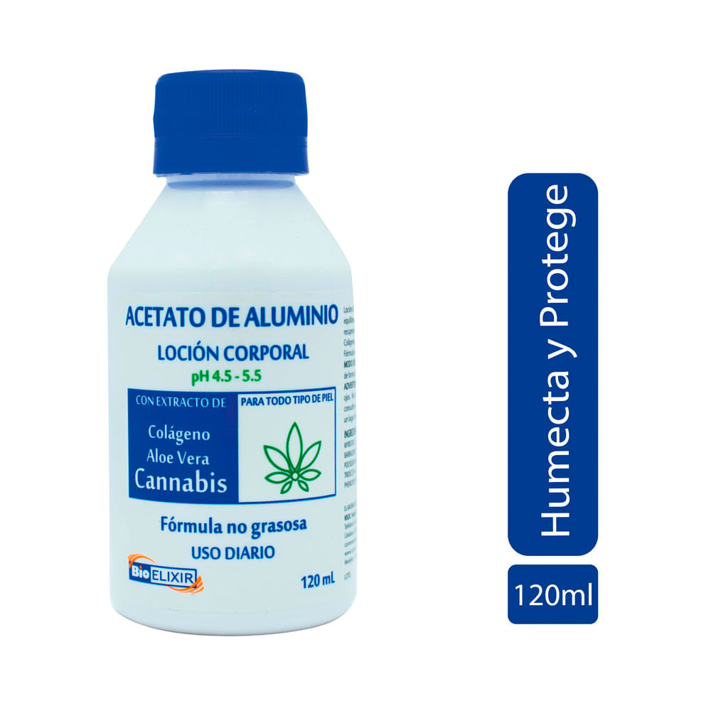 ACETATO ALUMINIO CANNABIS BIOELIXIR FRASCO 120 ML
