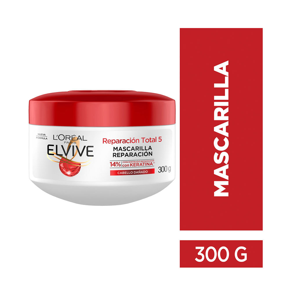 TRATAMIENTO CAPILAR ELVIVE REPACIÓN TOTAL 5 POTE 300 G