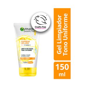 GEL LIMPIADOR GARNIER EXPRESS ACLARA FRASCO 150 ML