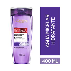 AGUA MICELAR REVITALIFT ACIDO HIALURONICO FRASCO 400 ML