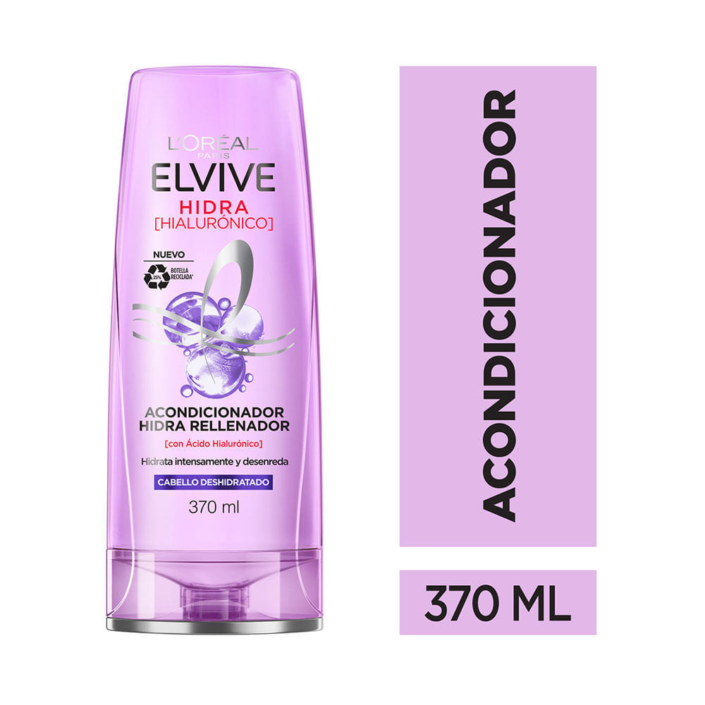 ACONDICIONADOR ELVIVE HIDRA HIALURONICO FRASCO 370 ML
