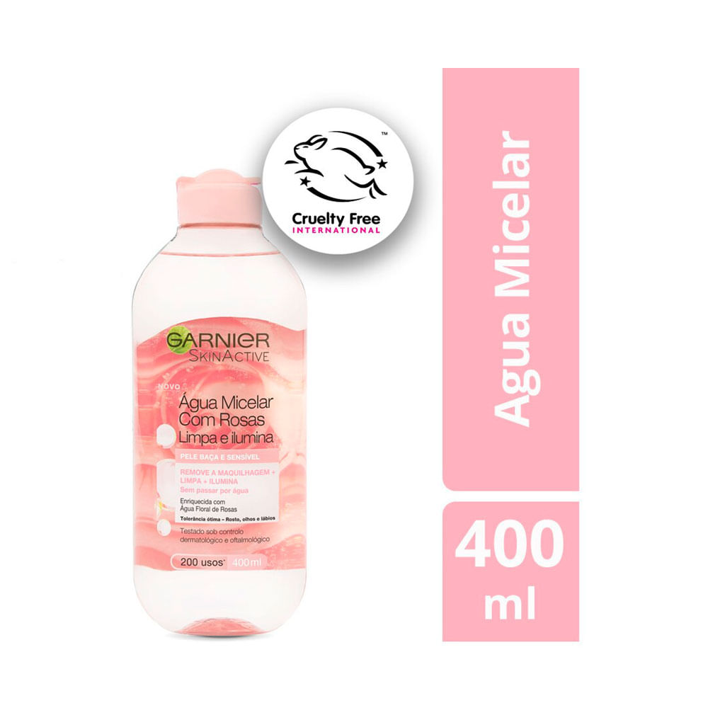 AGUA MICELAR DE ROSAS GARNIER FRASCO 400 ML