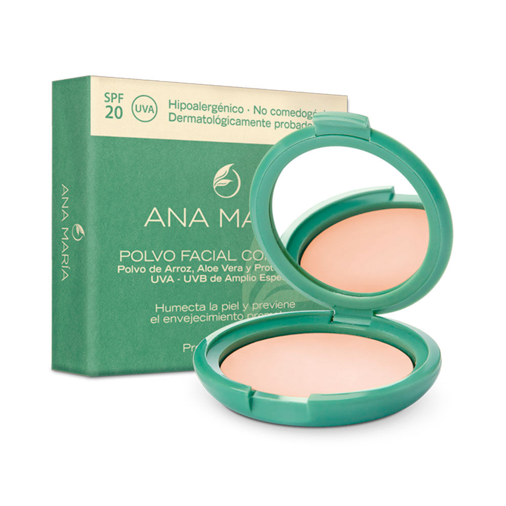 POLVO COMPACTO ANA MARIA PERLA #2 SPF 20 CAJA 15 G