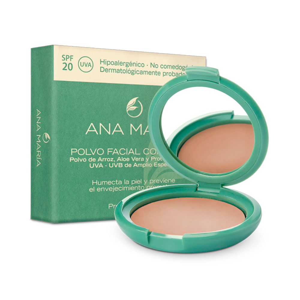 POLVO COMPACTO ANA MARIA MOCA #25 SPF 20 CAJA 15 G