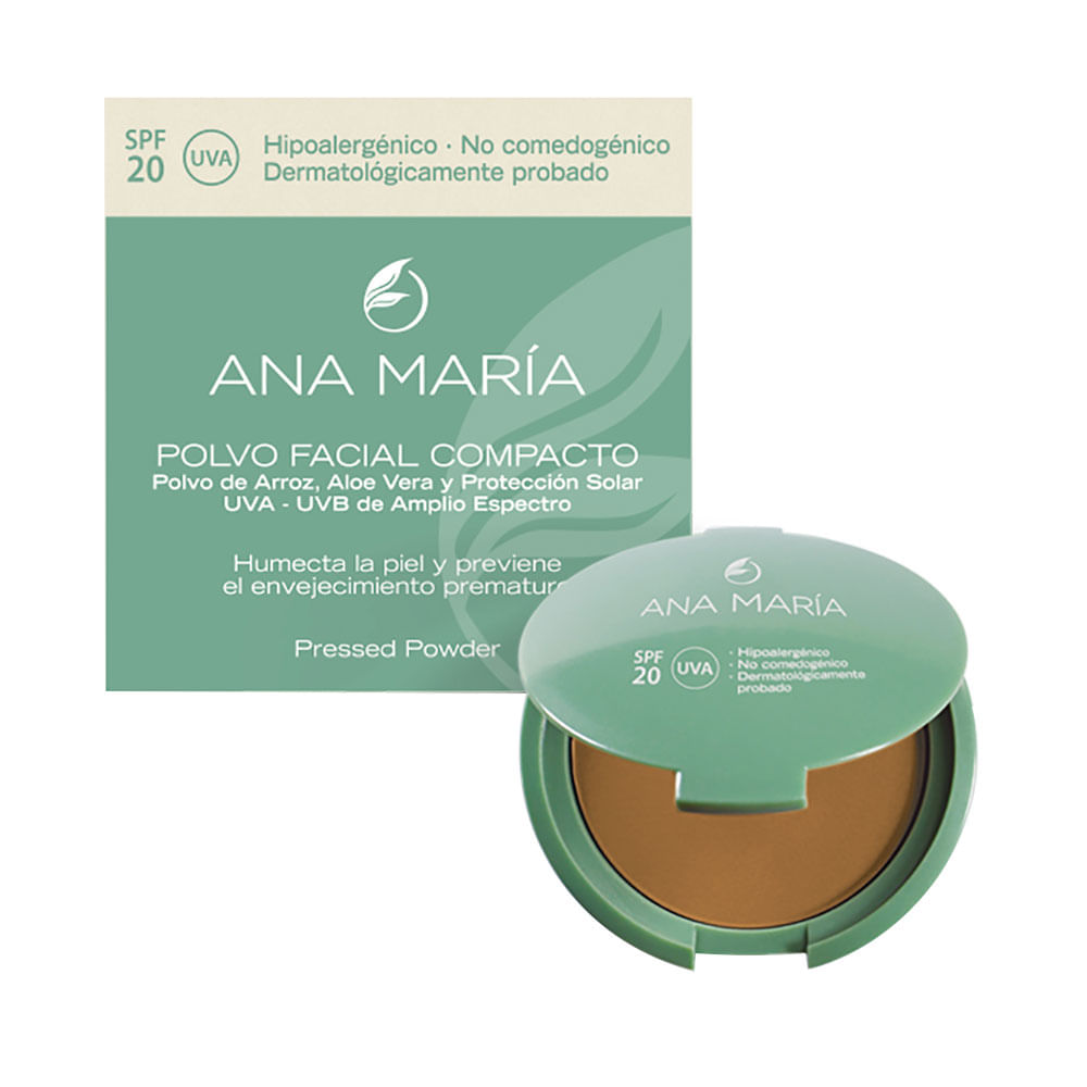 POLVO COMPACTO ANA MARIA MARRON #30 SPF 20 CAJA 15 G