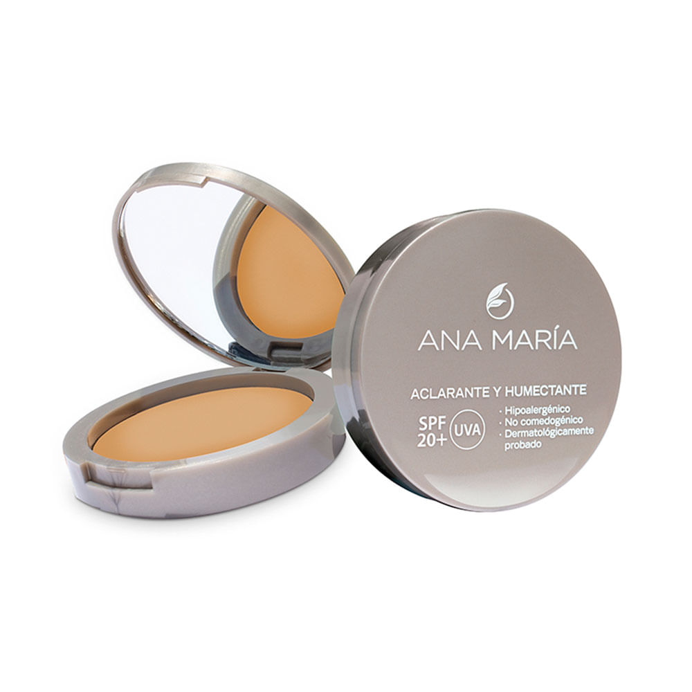 POLVO COMPACTO ANA MARIA ACLARANTE ARENA CAJA 15 G