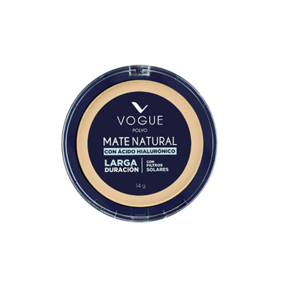 POLVO COMPACTO VOGUE MATE NAT. TRIGUEÑO 14 G