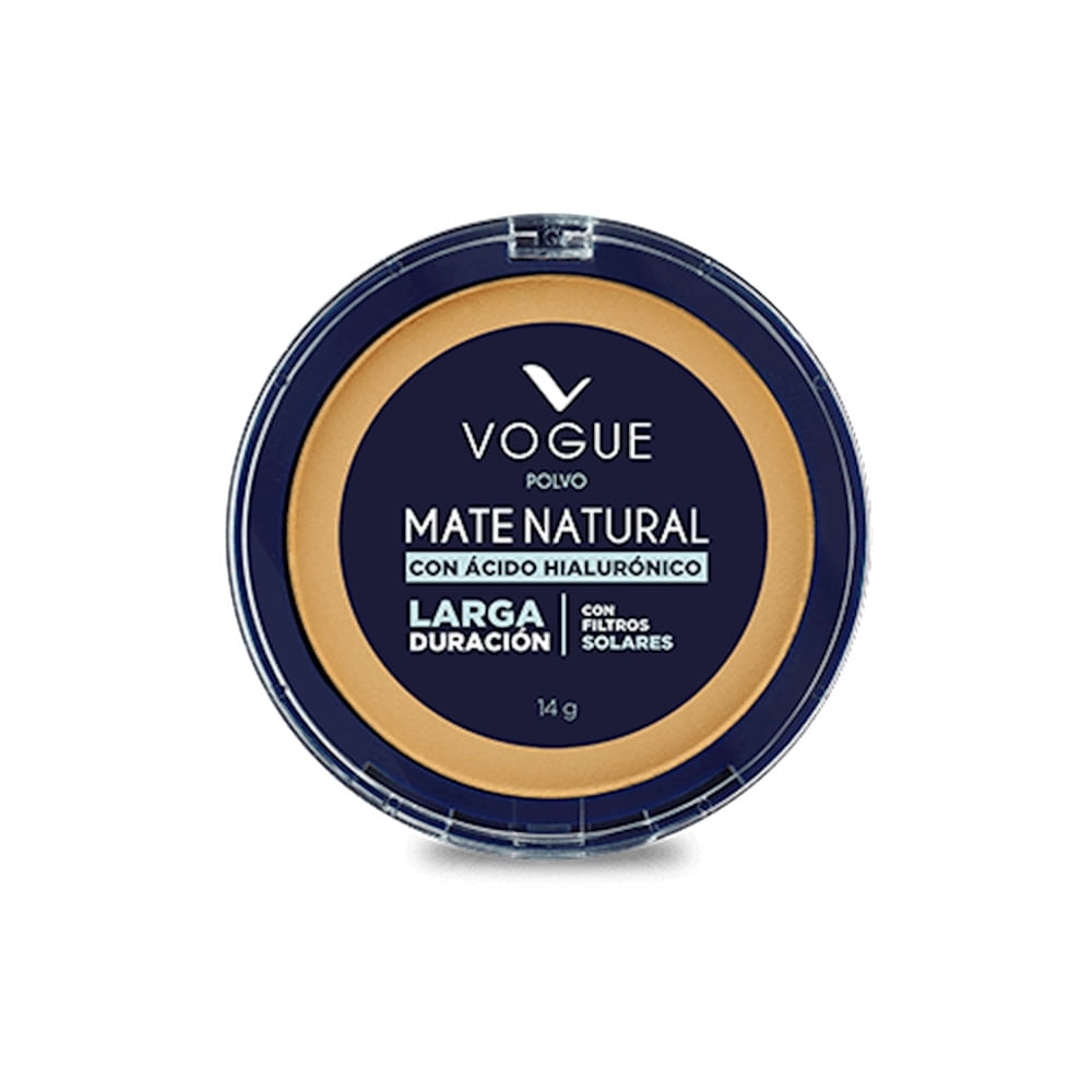 POLVO COMPACTO VOGUE MATE NAT. ACEITUNA 14 G