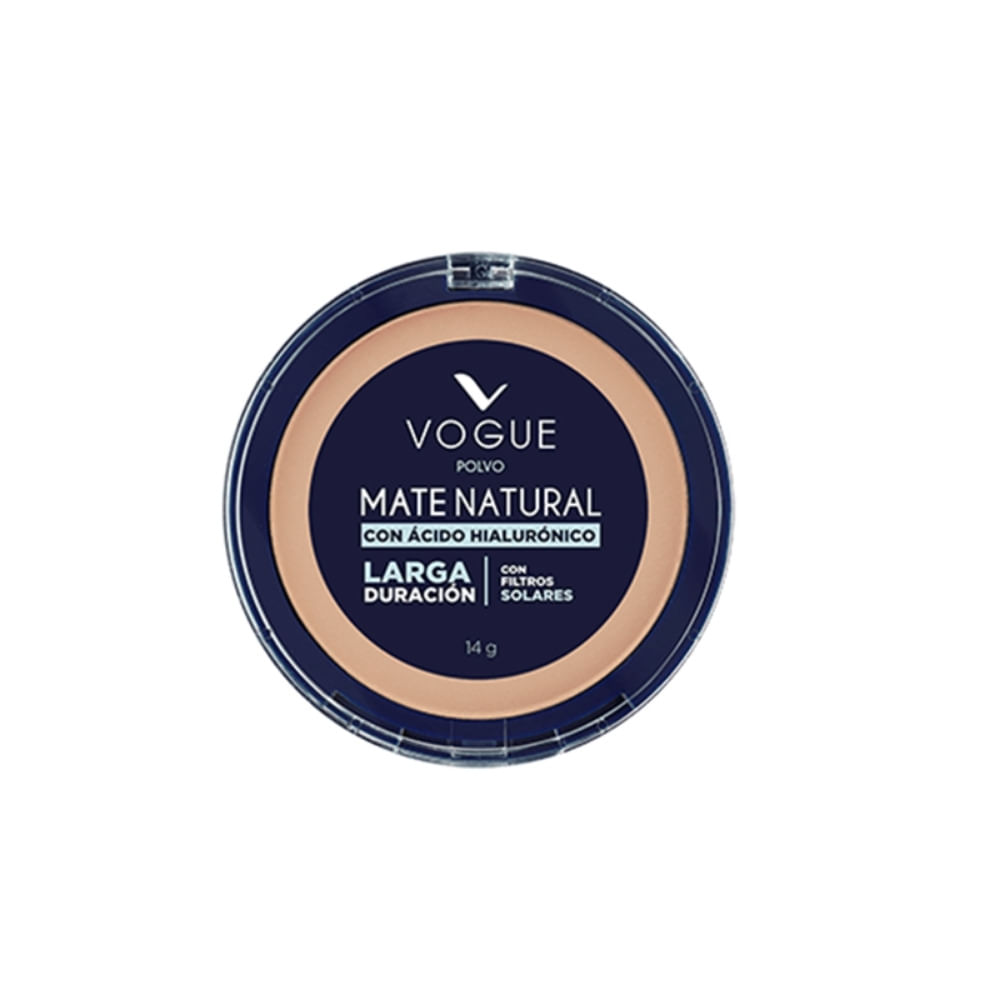 POLVO COMPACTO VOGUE MATE NAT. NATURAL 14 G
