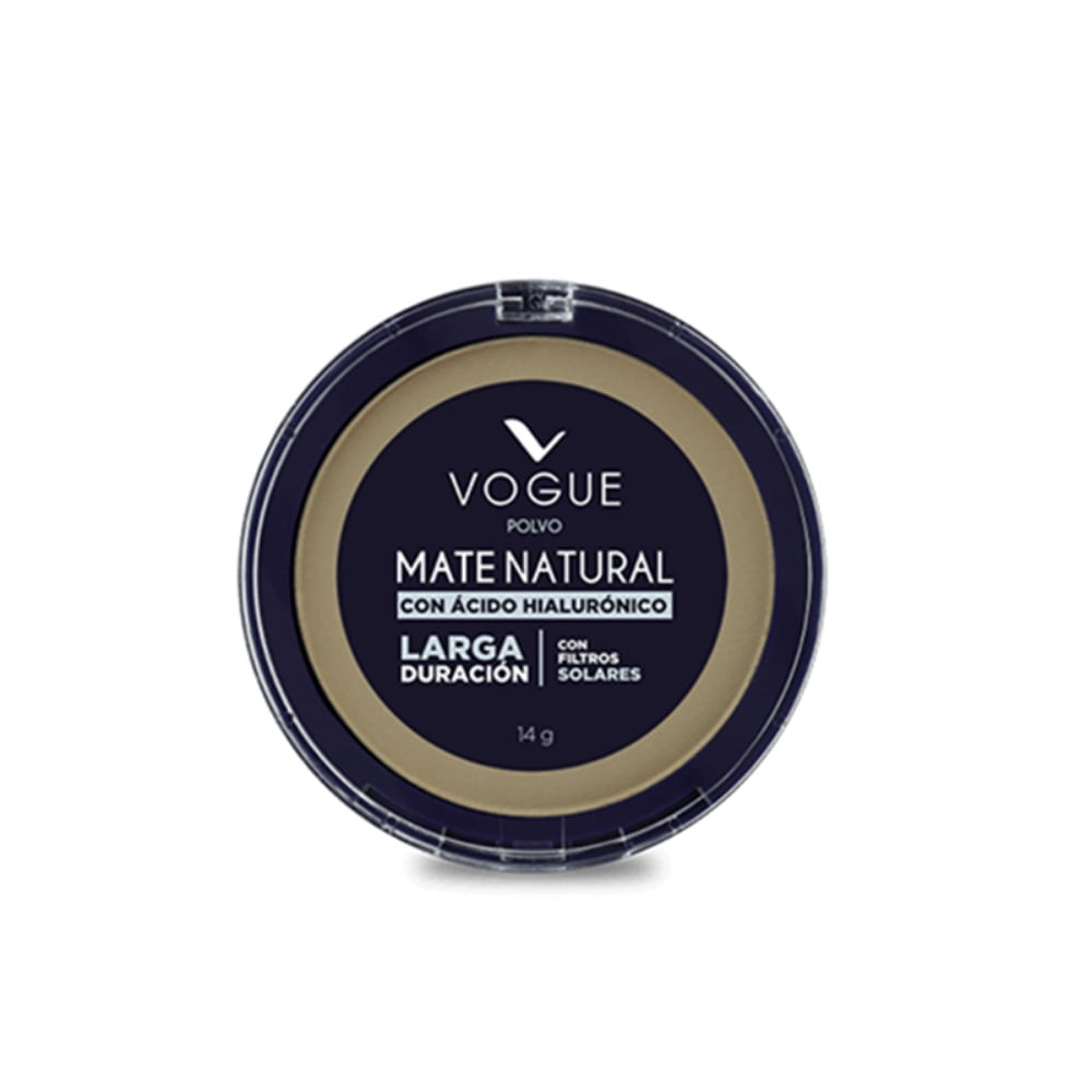 POLVO COMPACTO VOGUE MATE NAT. MORENO 14 G