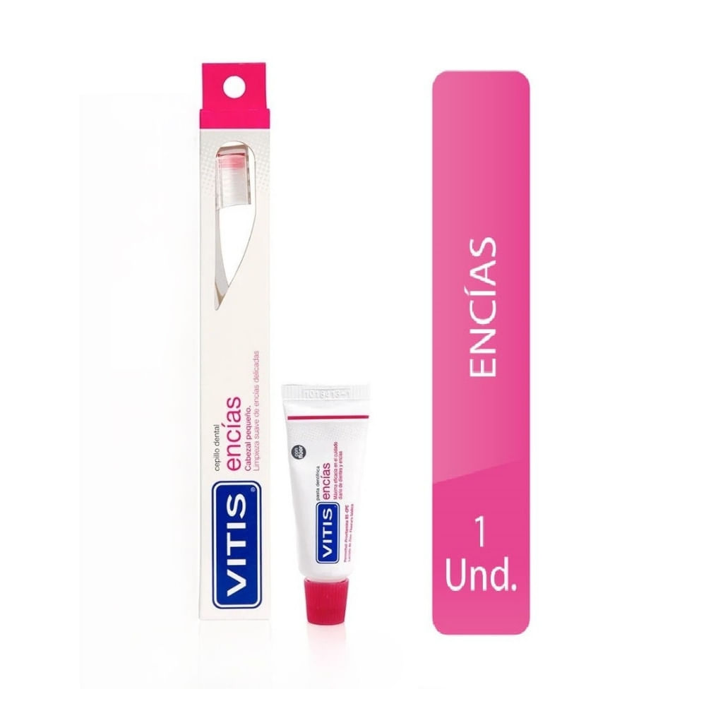 CEPILLO VITIS ENCIAS X1 UND+PASTA ENCIAS 15 ML