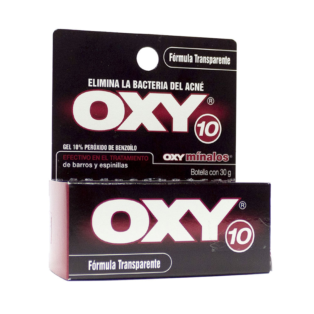 GEL OXY-10 FORMULA TRANSPARENTE 10 % CAJA 30 G