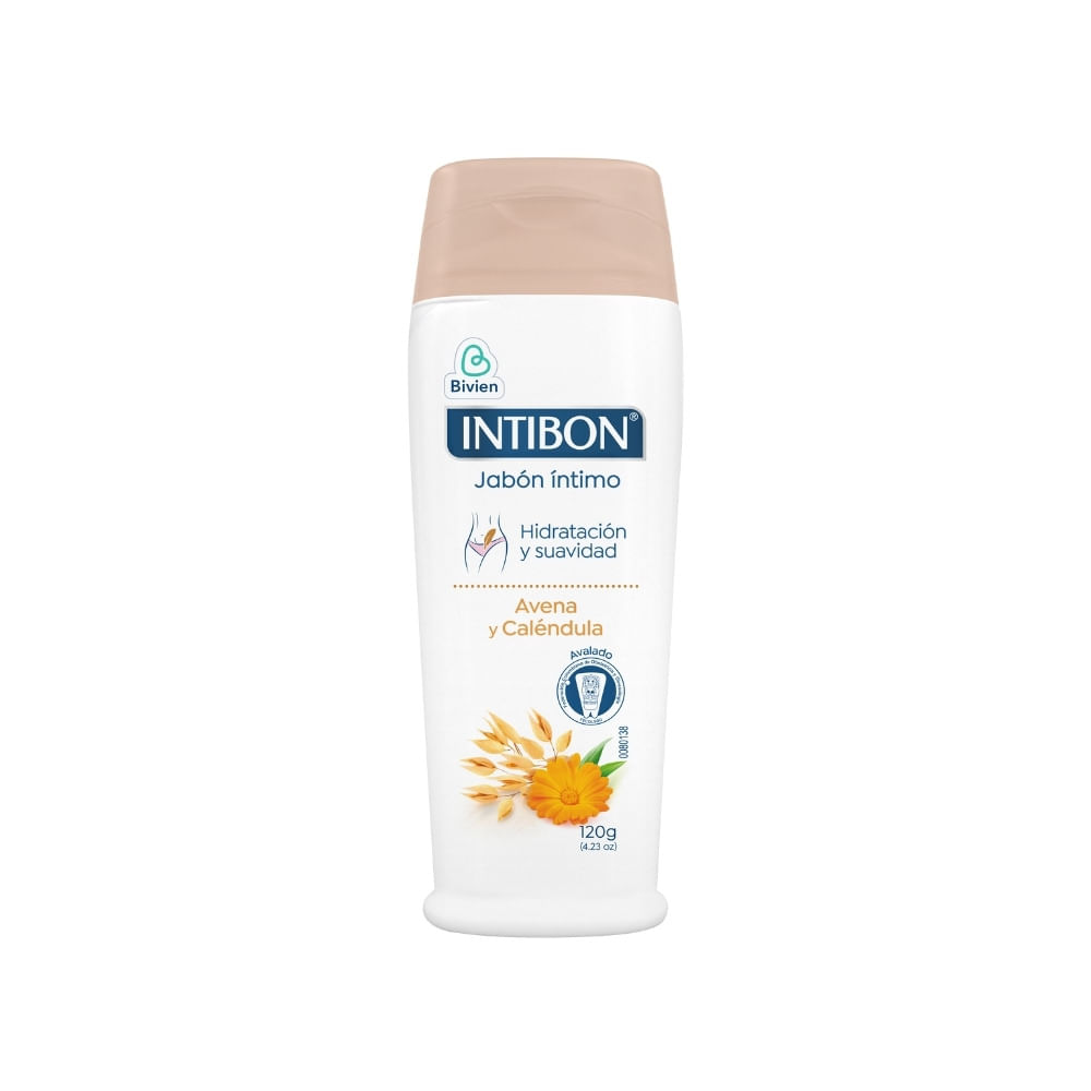 JABON INTIMO INTIBON AVENA Y CALENDULA FRASCO 120 G