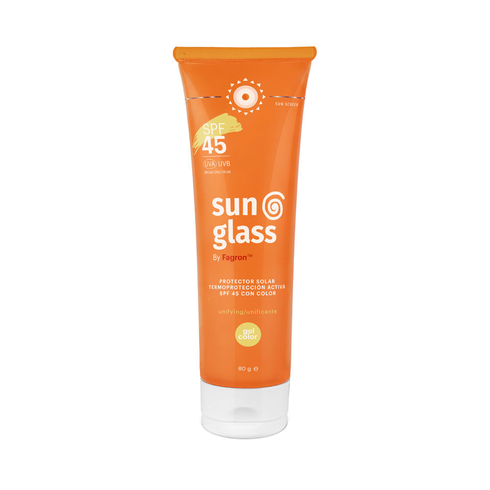 SUNGLASS GEL COLOR PROTECTOR SOLAR SPF 45 CAJA 80 ML