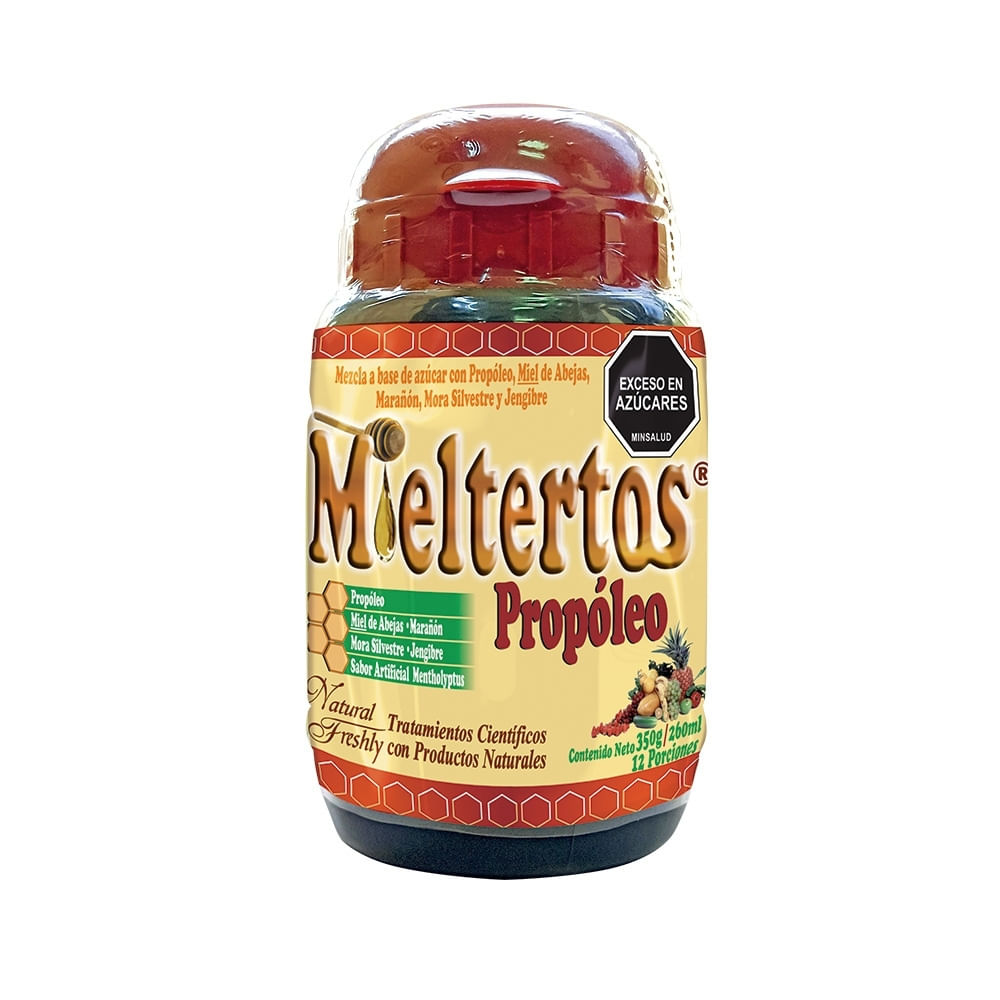 MIELTERTOS PROPOLEO MIEL FRASCO 350 G