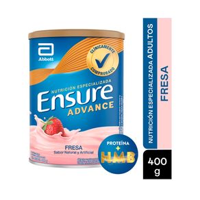 ENSURE ADVANCE POLVO FRESA LATA 400 G